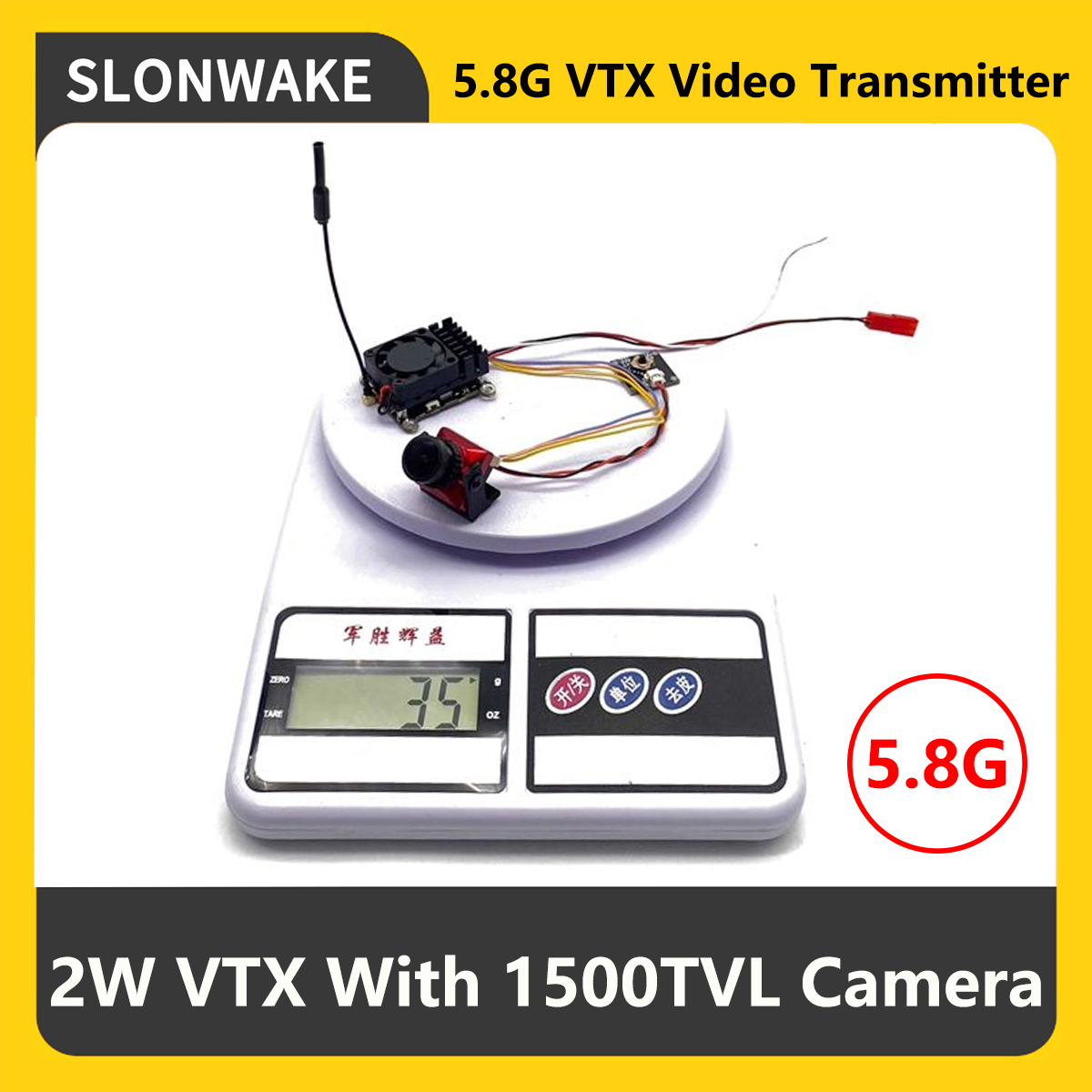 Fpv Drone Vtx - جهاز إرسال SLONWAKE 5.8G 2000mW FPV