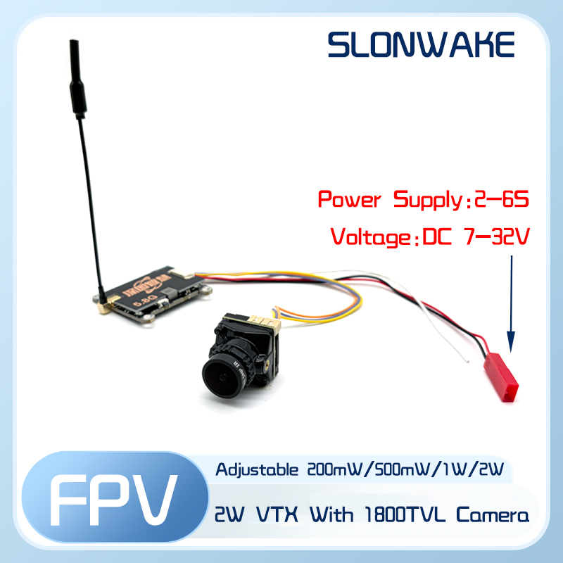 جهاز إرسال SLONWAKE 5.8G 56CH  - مراجعة Fpv Drone Vtx وسعره