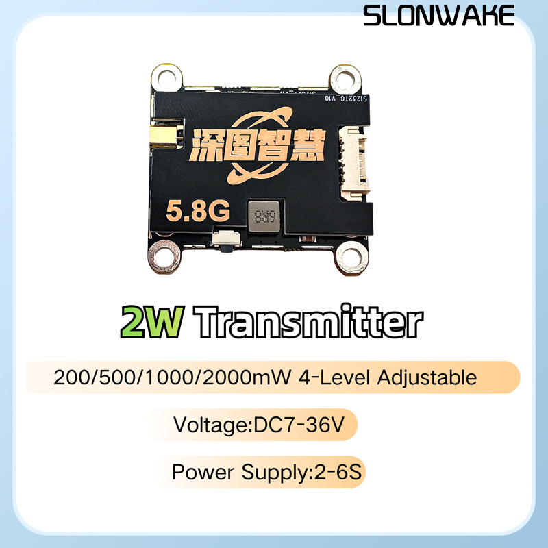جهاز إرسال SLONWAKE 5.8G 56CH  - مراجعة Fpv Drone Vtx وسعره