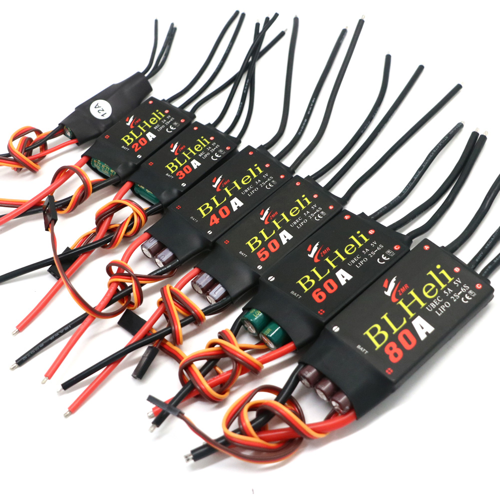BLHeli فرش ESC 80A 12A 20A 30A - مراجعة Fpv Drone Esc وسعره